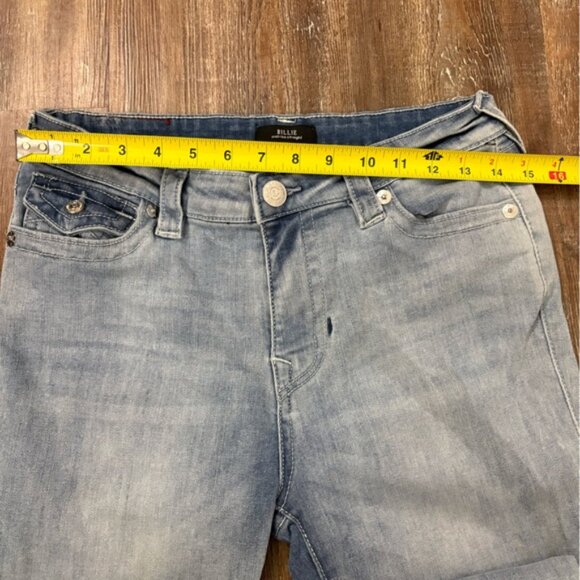 True Religion Billie Mid Rise Straight Denim Blue Jeans Size 30 Casual Everyday - Picture 9 of 12